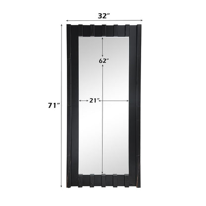Dara - Floor Mirror - Black