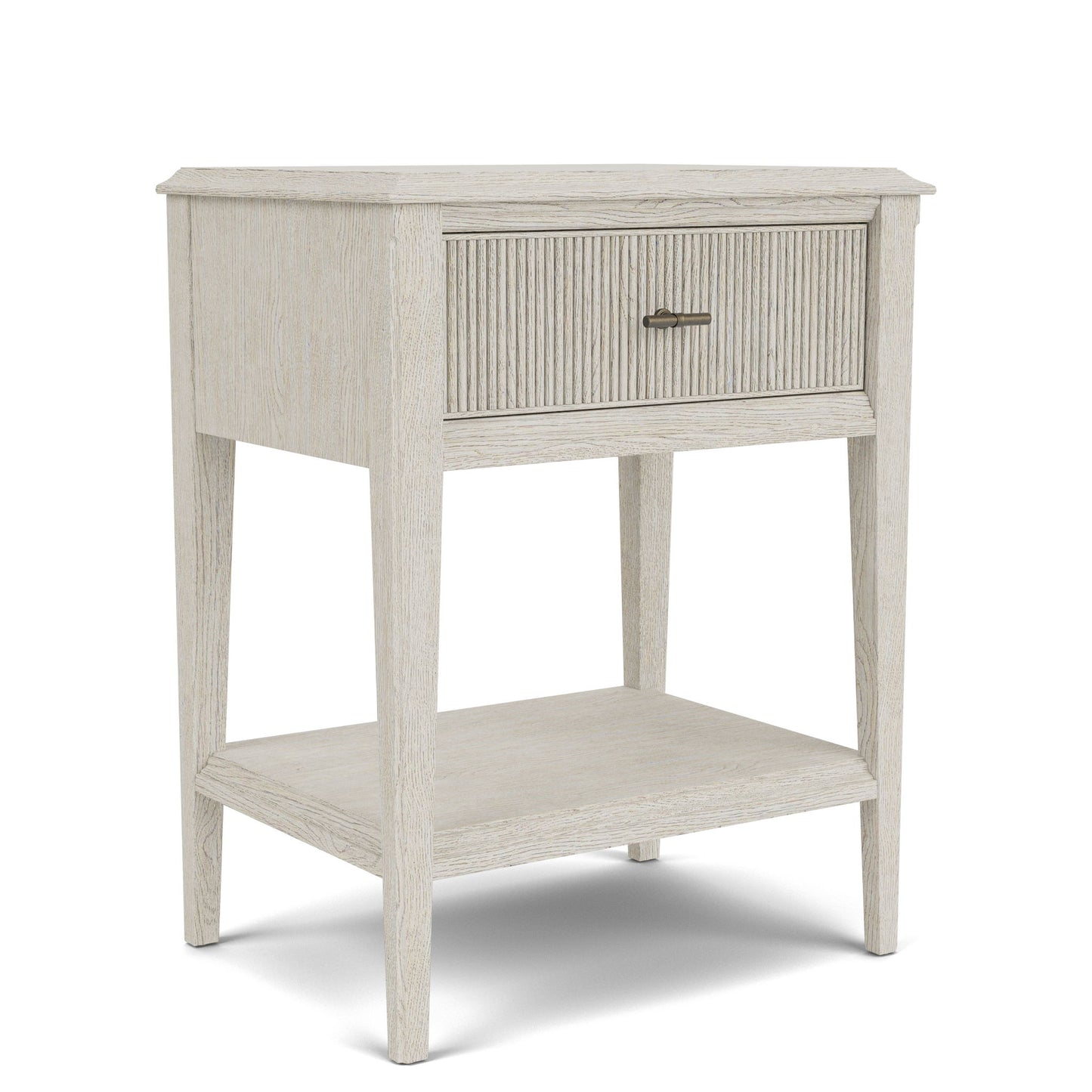Carmella - One Drawer Accent Nightstand - Pebble Oak