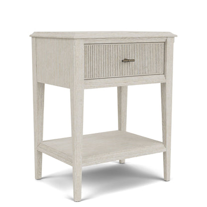 Carmella - One Drawer Accent Nightstand - Pebble Oak