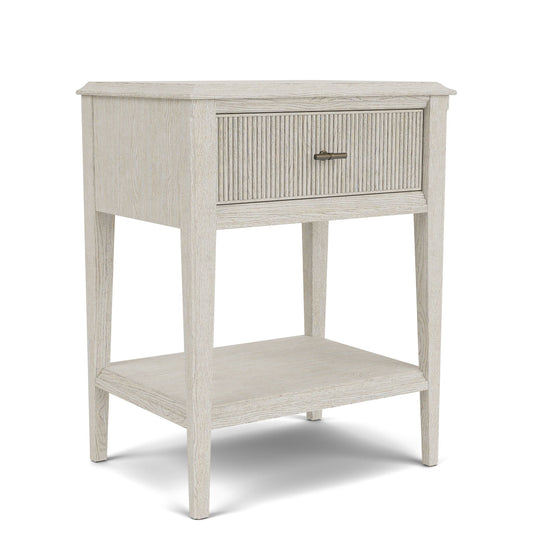 Carmella - One Drawer Accent Nightstand - Pebble Oak