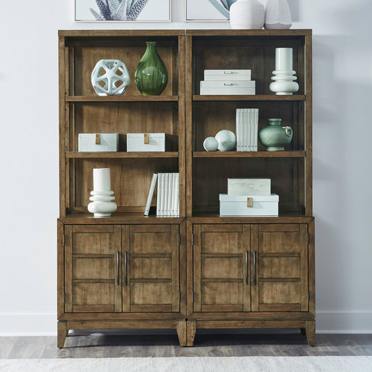 Shaker Lakes - Bunching Bookcase (Set of 2) - Harvest Brown