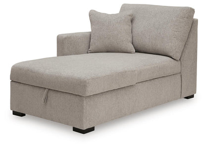 ModMax Luxe - LAF Corner Chaise With Storage - Flint