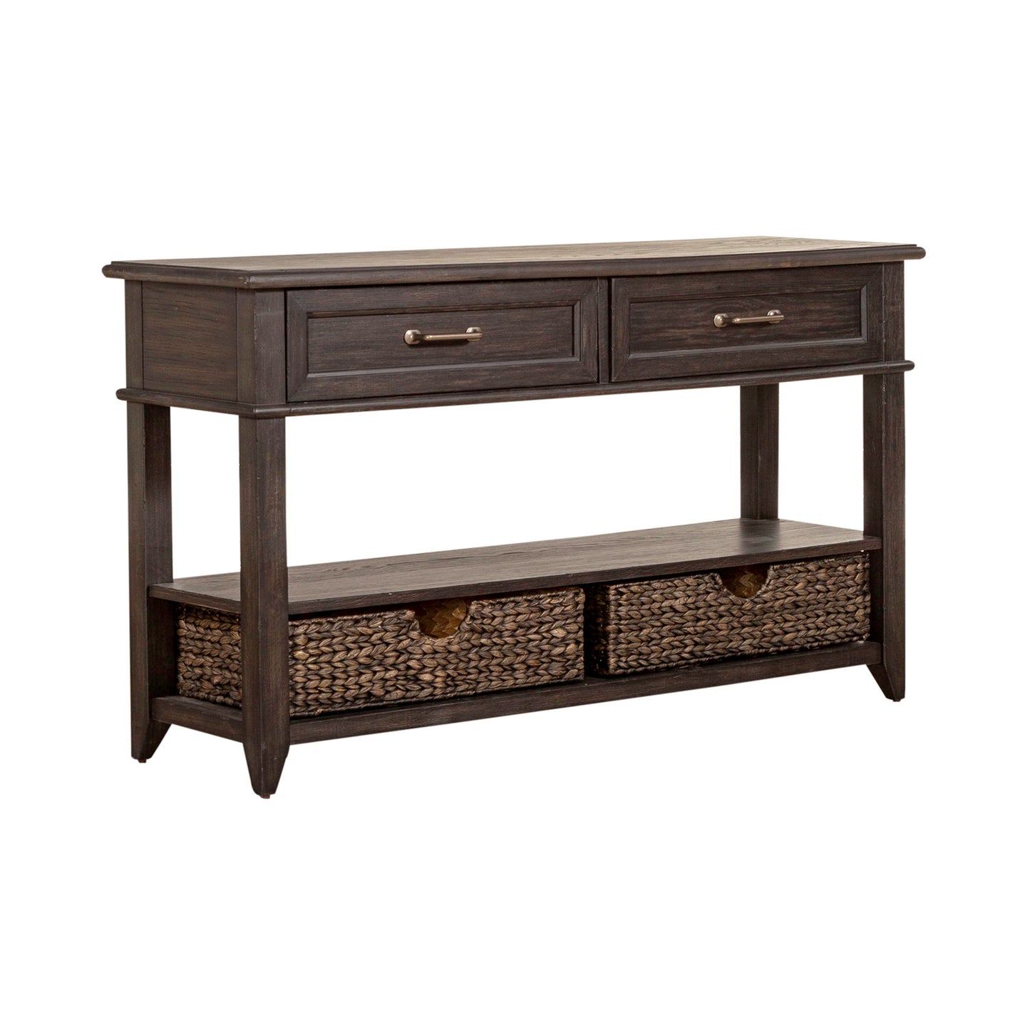 Mill Creek - 2 Drawer Sofa Table - Peppercorn