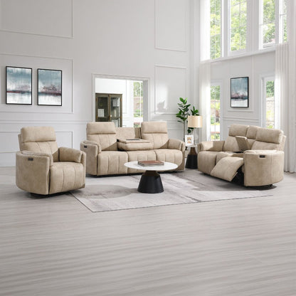 Elison - Motion Loveseat With Console & Storage