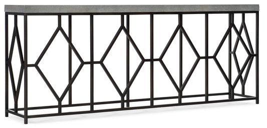 Ciao Bella - Metal And Concrete Console Table - Dark Gray / Black