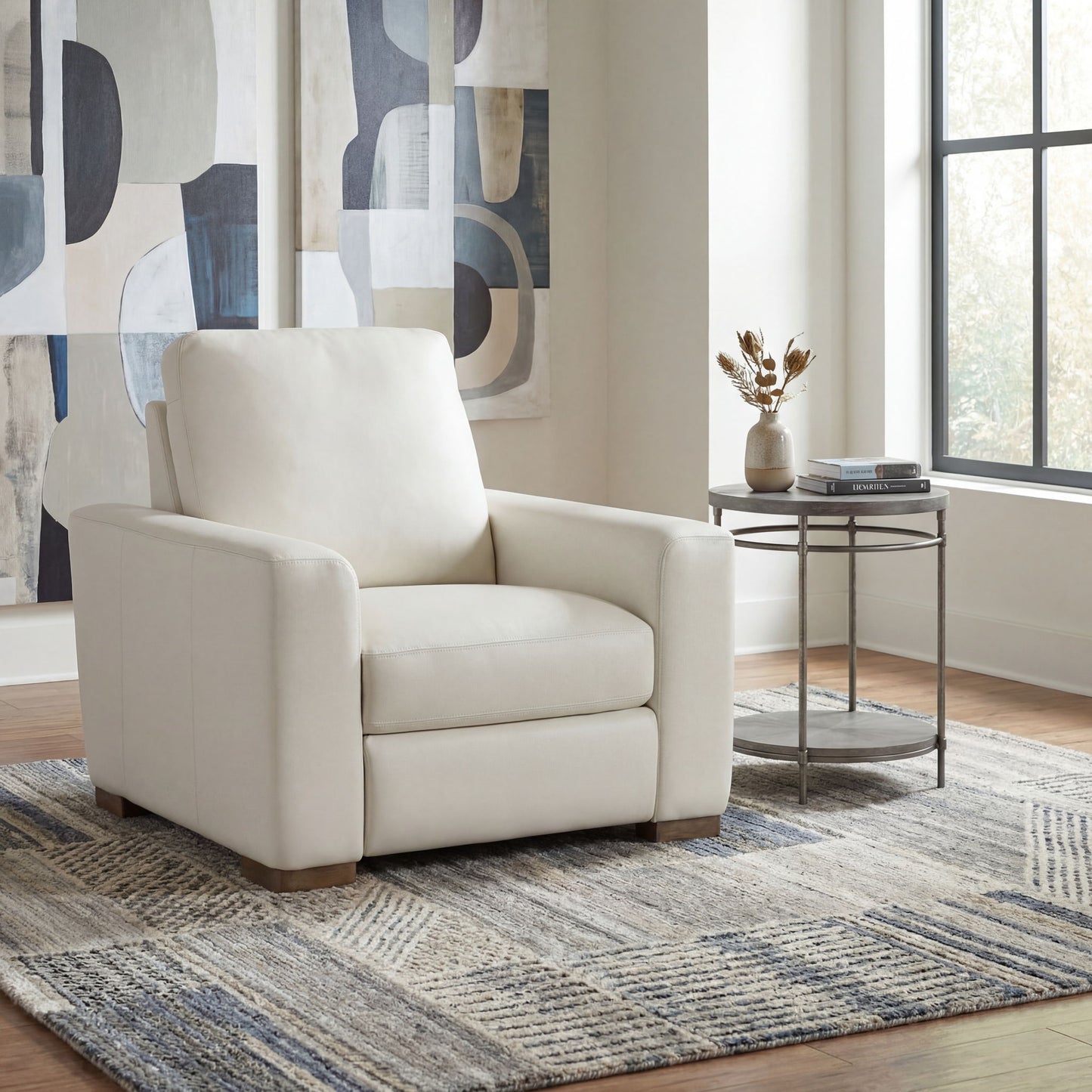 MS - Optimus Power Recliner with Power Headrest - Beige