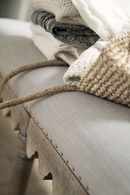 Boheme - Madera Bed Bench - Gray / Light Brown