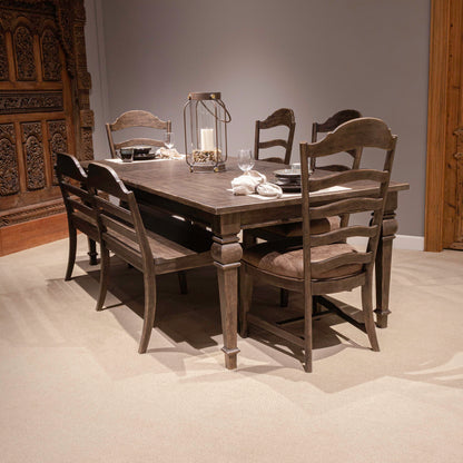 Paradise Valley - Rectangular Leg Table - Saddle Brown