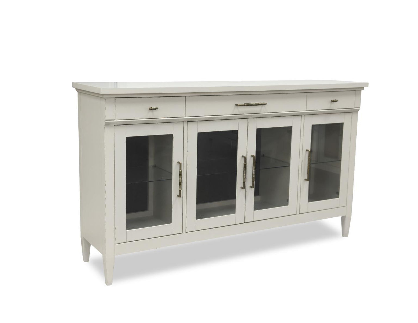 Reflections - Glass Door Server - Cashmere / Dark Roast