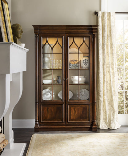 Leesburg - Display Cabinet - Dark Brown