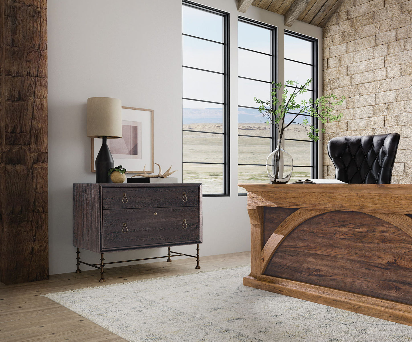 Big Sky - Lateral File Cabinet - Black