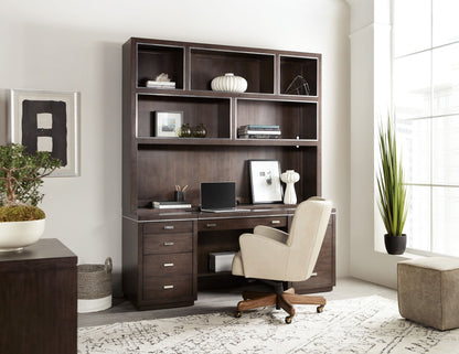 Work Your Way - House Blend Computer Credenza - Dark Brown