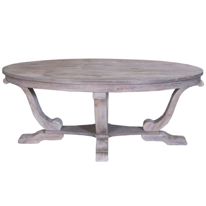 Greystone Mill - 3 Piece Table Set (1 Cocktail 2 End Tables) - Stone White Wash / Wirebrush Distressing