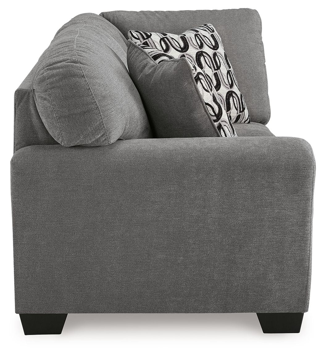 Birkdale Court - Laf Sofa With Corner Wedge - Gray