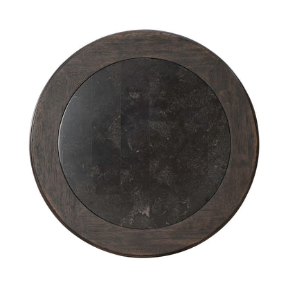 Paradise Valley - Round Chairside Table - Saddle Brown