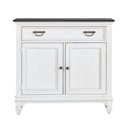 Allyson Park - Accent Hall Console - Wirebrushed White / Charcoal
