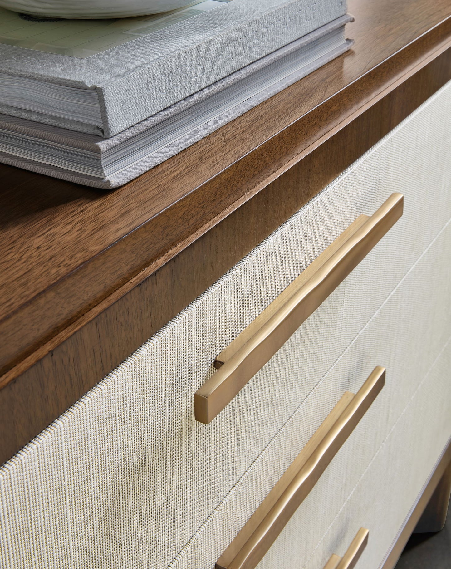 Eleana - Three Drawer Chest - Medium Wood / Beige