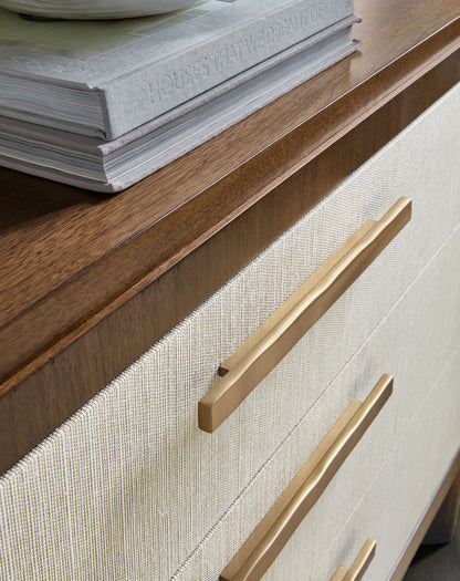 Eleana - Three Drawer Chest - Medium Wood / Beige