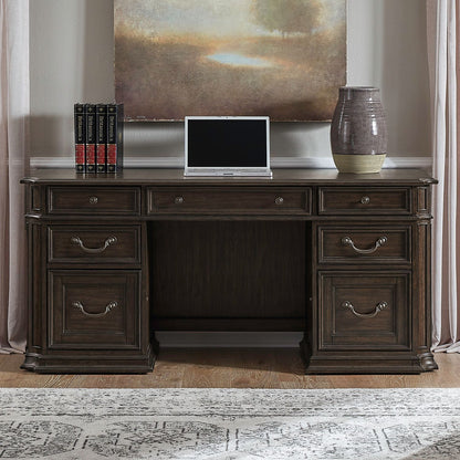 Provence Park - Jr Executive Credenza - Chateau Brown