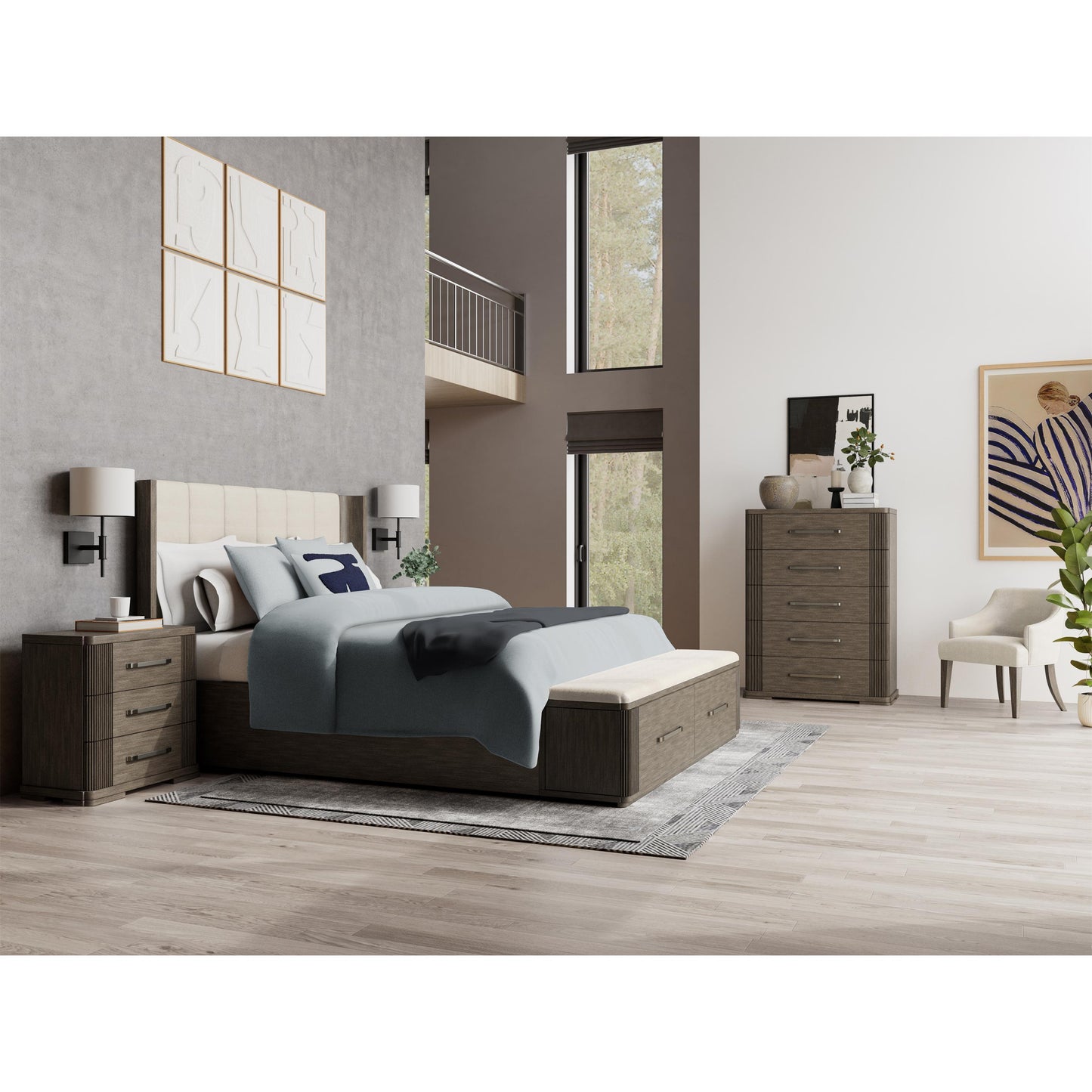 Sariel - 5 Drawer Chest - Dark Brown