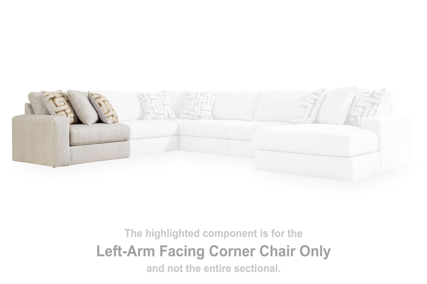 Kestrie - LAF Corner Chair - Feathered