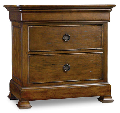 Archivist - 3-Drawer Nightstand - Dark Brown
