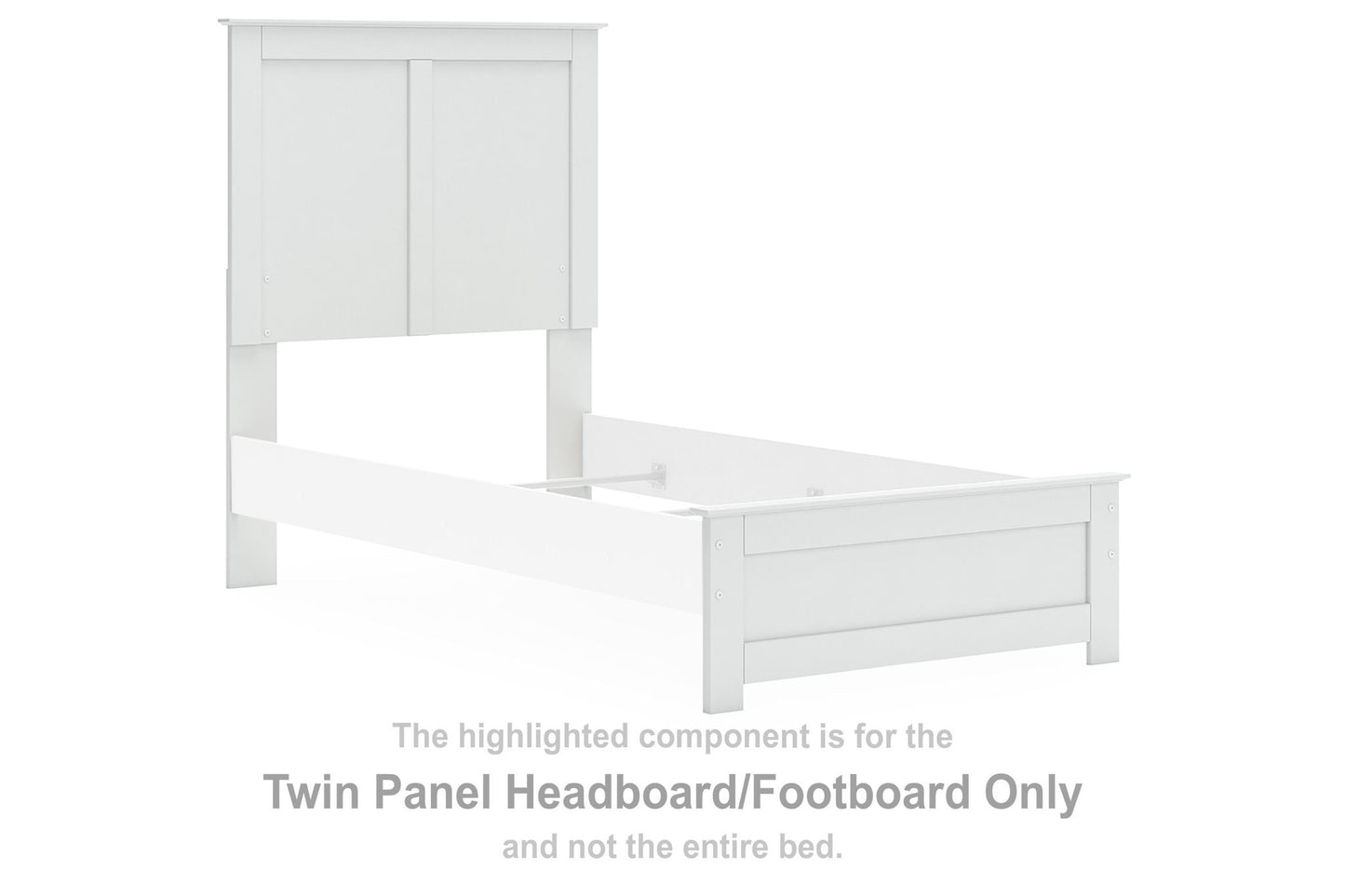 Bostwick Shoals - Twin Panel Headboard/Footboard - White