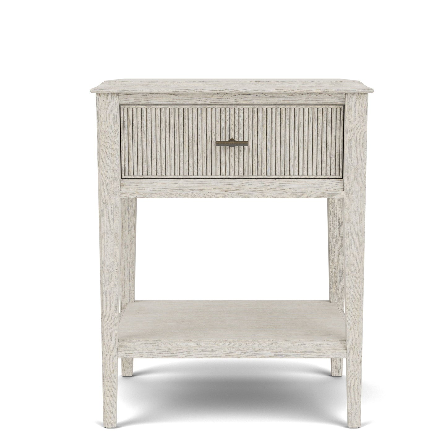 Carmella - One Drawer Accent Nightstand - Pebble Oak