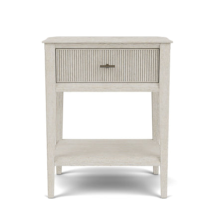 Carmella - One Drawer Accent Nightstand - Pebble Oak