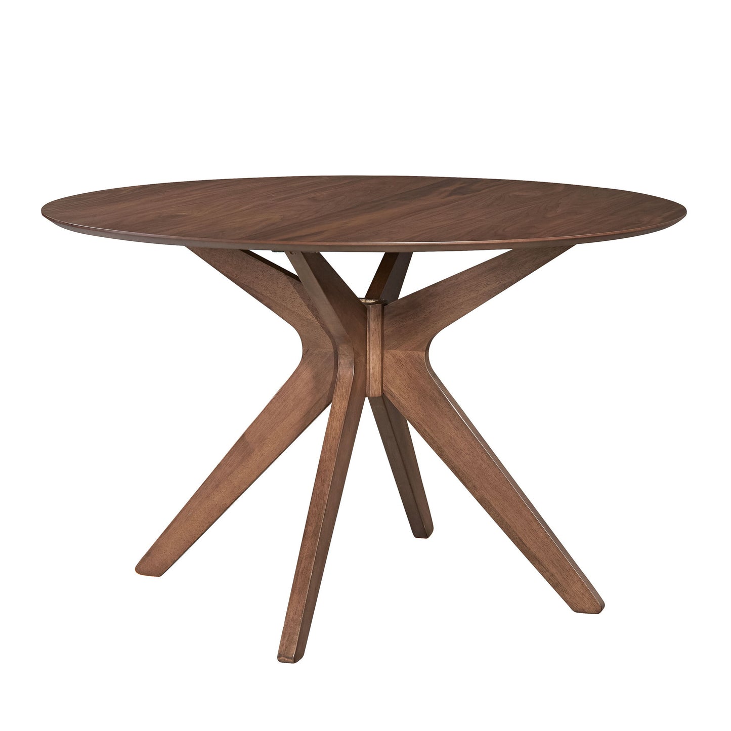 Space Savers - 5 Piece Pedestal Table Set - Walnut