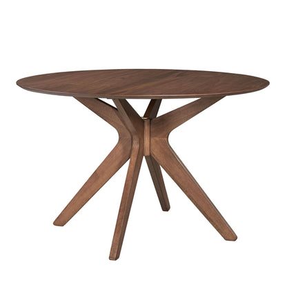 Space Savers - 5 Piece Pedestal Table Set - Walnut
