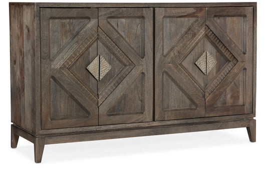 Commerce And Market - Carved Accent Chest - Dark Brown