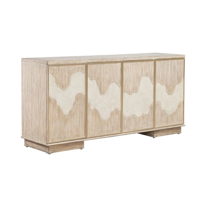 Terrace - 4 Door Accent Cabinet - Gravel