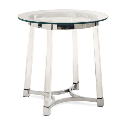 Lucinda - 24.5" End Table - Chrome