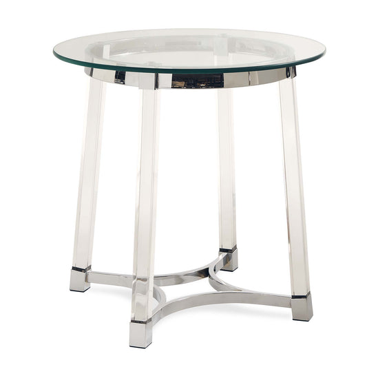 Lucinda - 24.5" End Table - Chrome