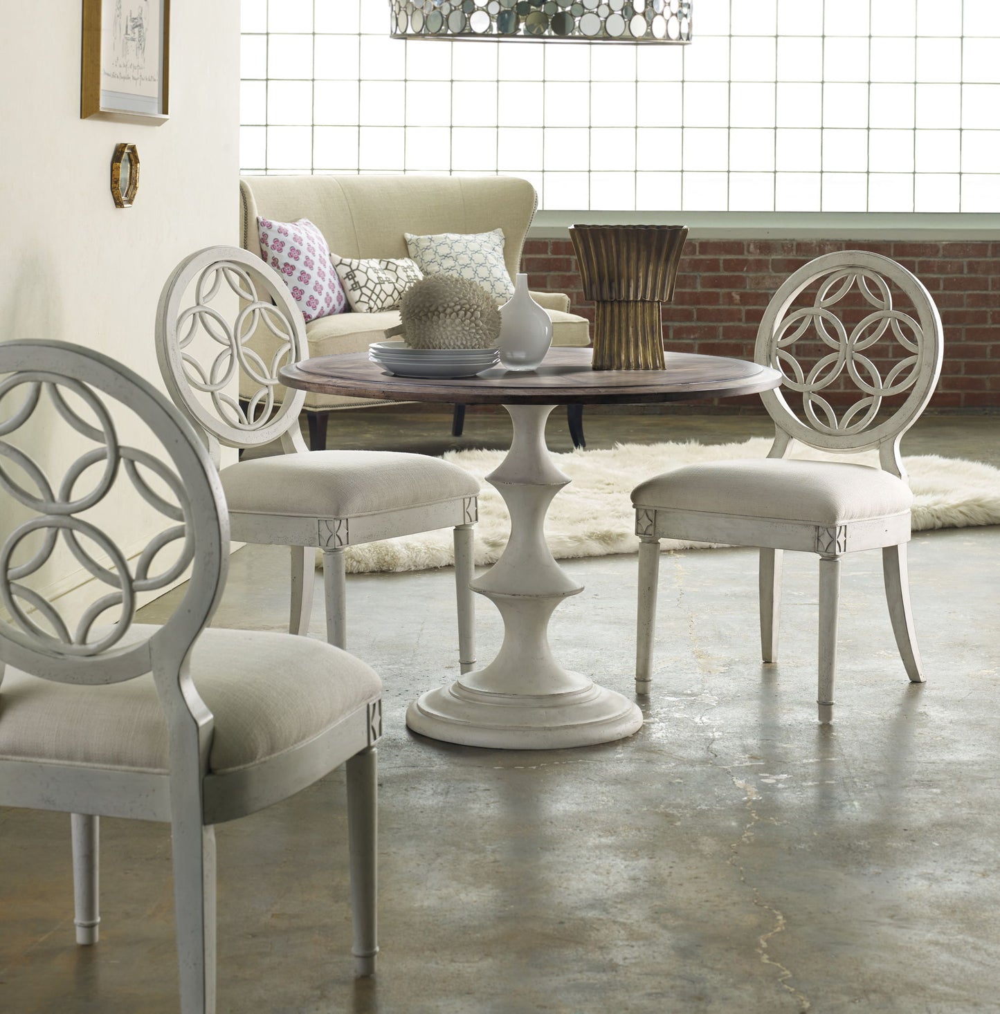 Melange - Brynlee Side Chair - White