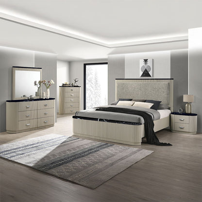 Travonte - Chest - Gray / Beige