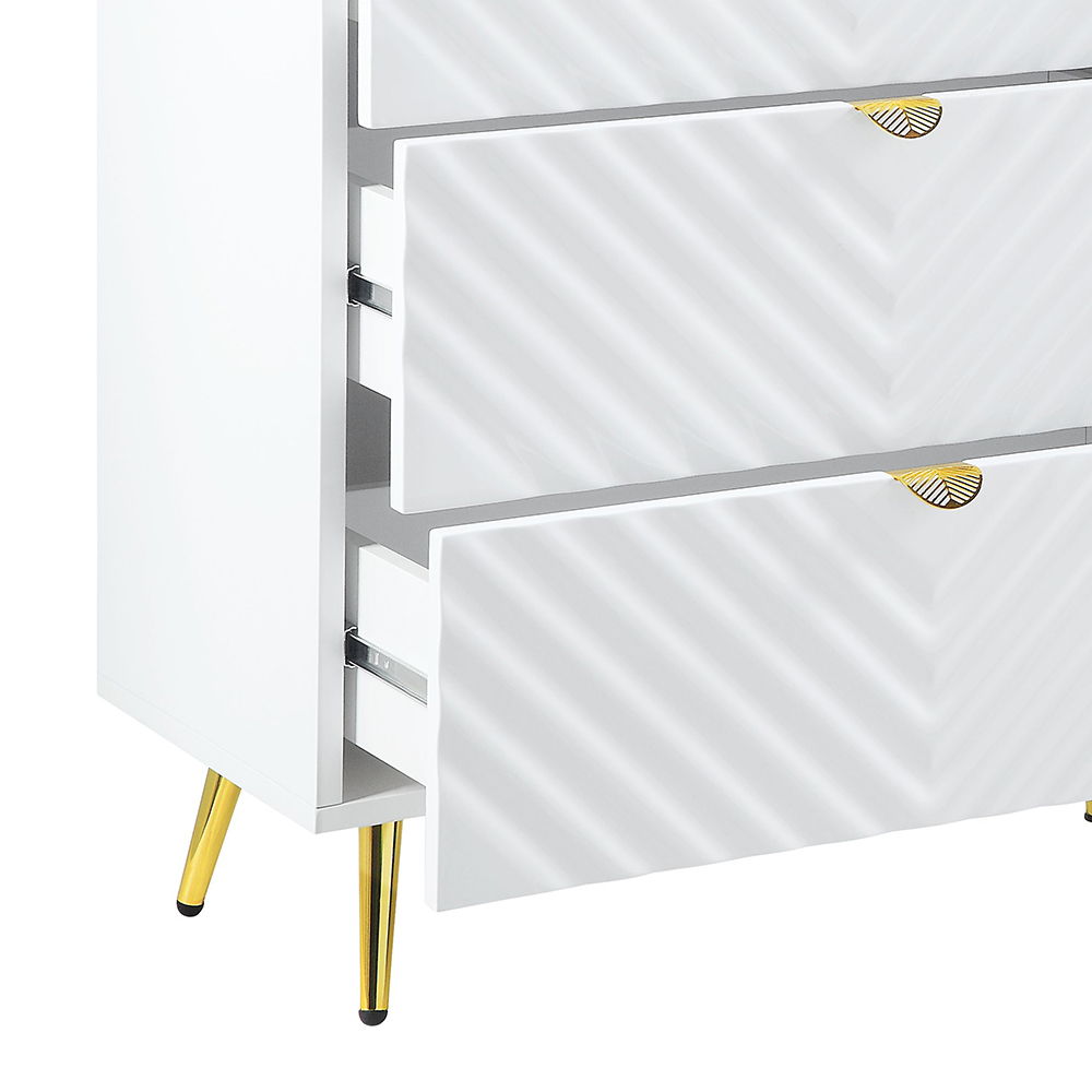 Gaines - 55" Dresser - White High Gloss