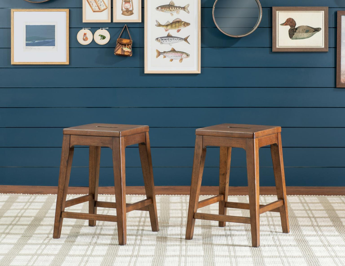 Lake House - Counter Height Backless Stool (Set of 2)