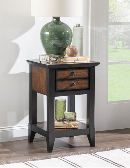 Fenmore - Open Nightstand - Mocha And Distressed Cherry