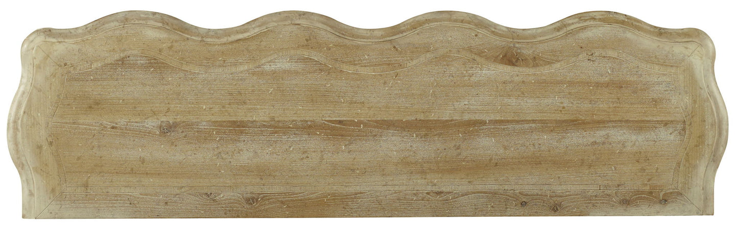 Melange - Draped Credenza - Light Brown