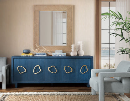 Commerce And Market - Paige Five-Door Credenza - Blue