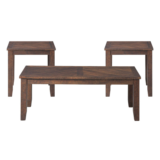 Jax - 3 Table Occasional Set - Dark Walnut