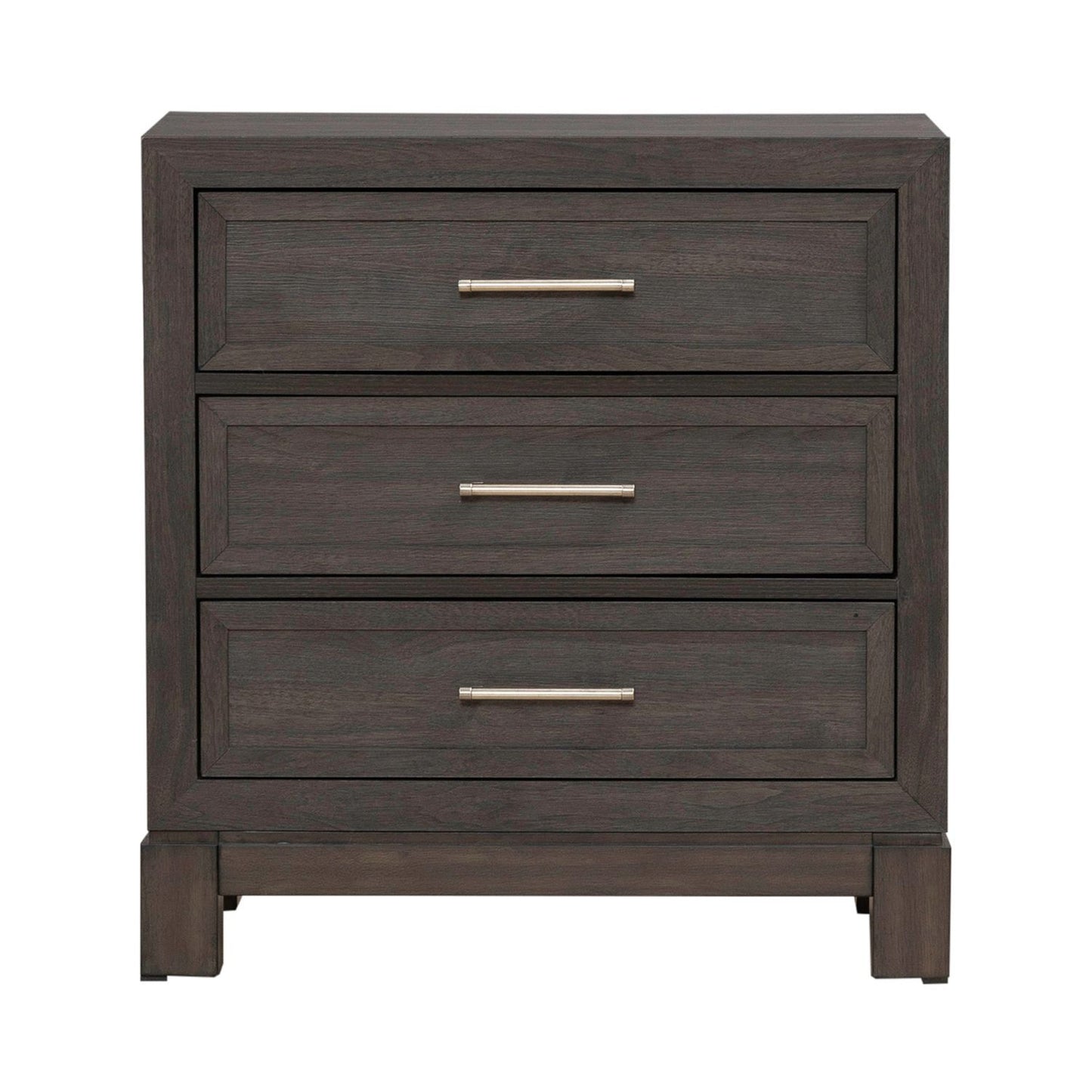 Modern Edge - Nightstand With Charging Station - Caffe