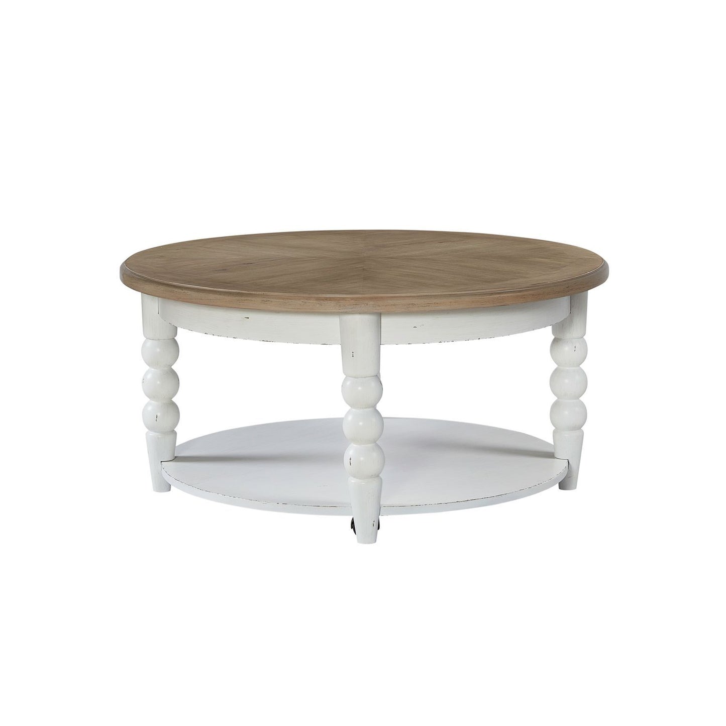 Turnberry Park - Round Cocktail Table - Washed White