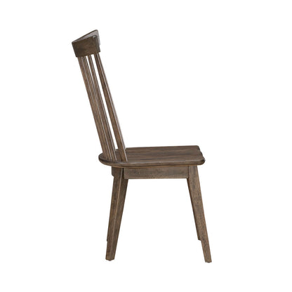 Midland Falls - Spindle Back Side Chair - Rustic Brown