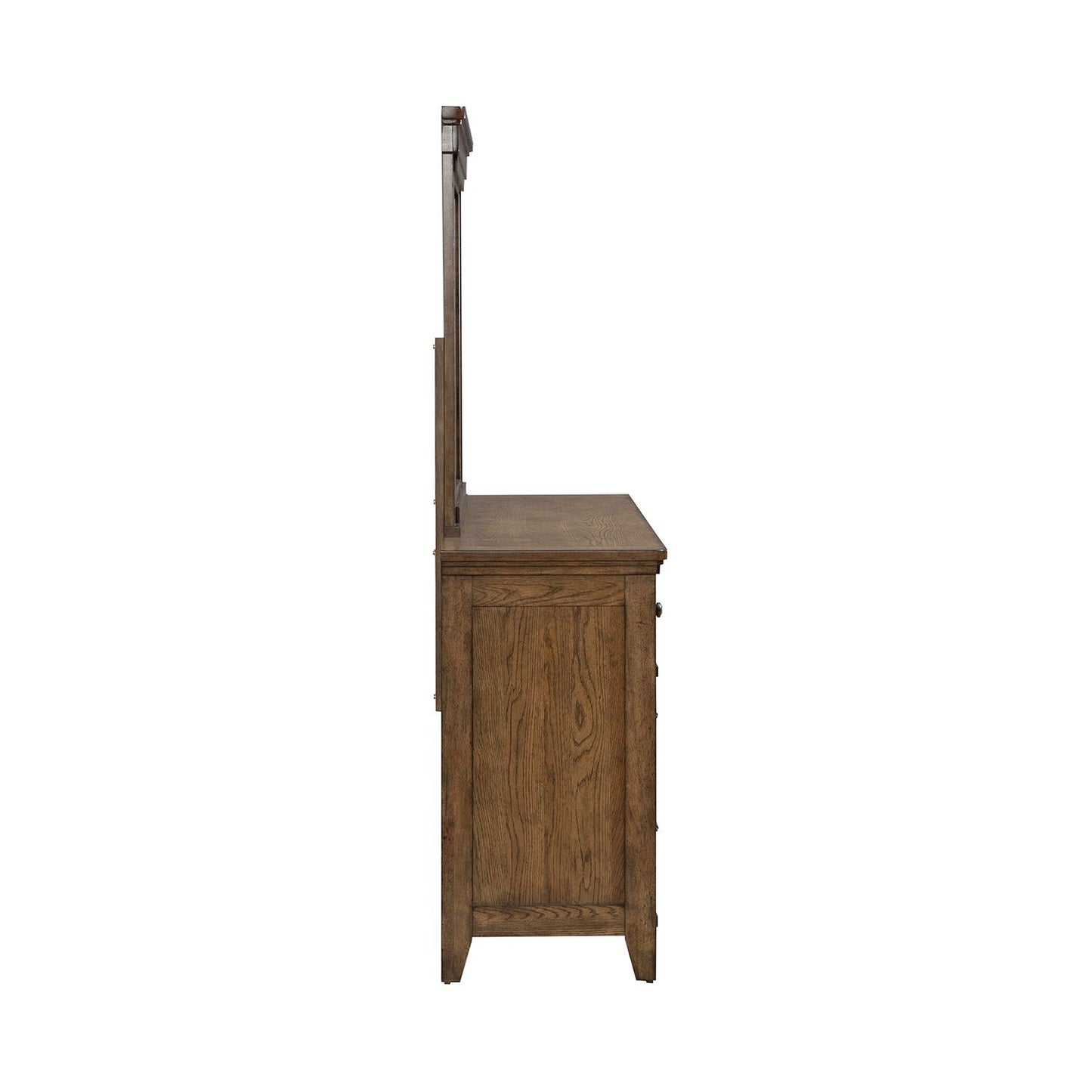 Carolina Park - Dresser & Mirror - Amber Brown