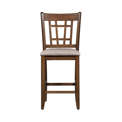 Santa Rosa - Lattice Back Counter Chair - Antique Honey