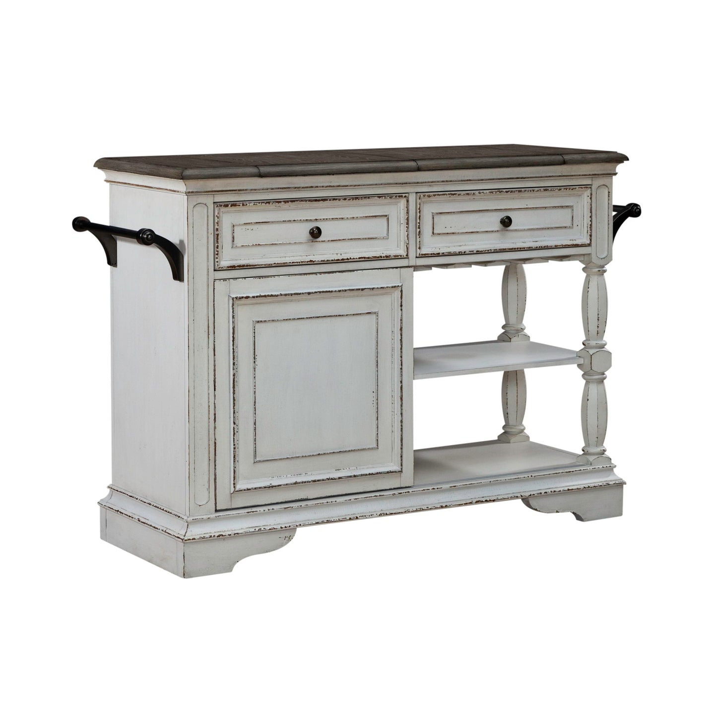 Magnolia Manor - Bar Cart - Antique White