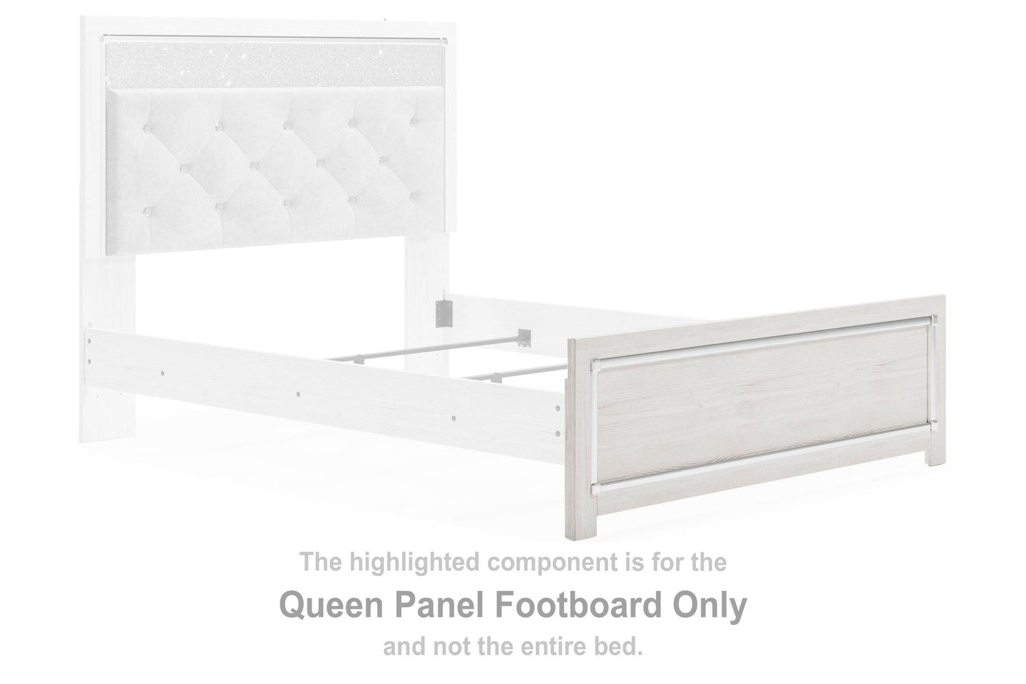 Altyra - Queen Panel Footboard - White